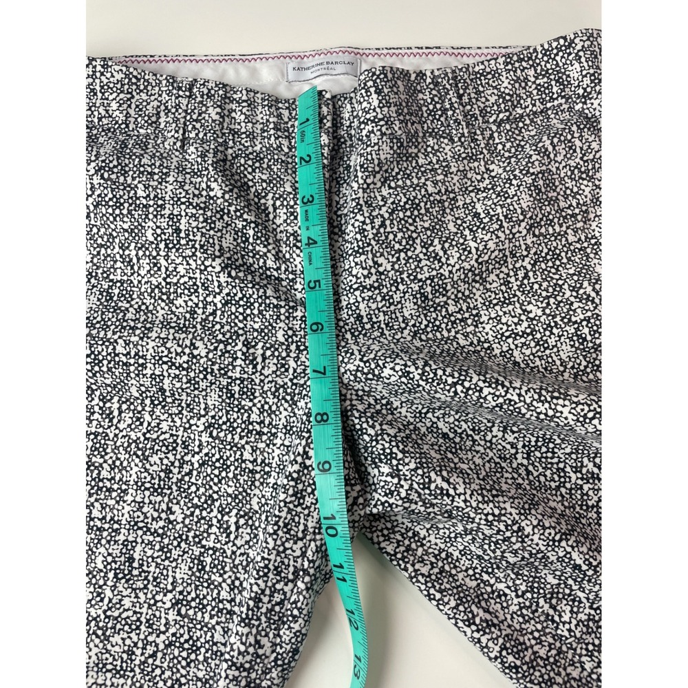 Katherine Barclay Montreal Grey White Textured Slim Leg Dress Pants Size 6 D2063 - Picture 4 of 10
